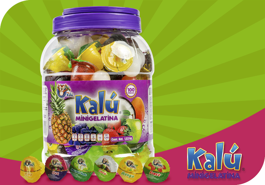 Fotografía minigelatinas vitrolero 100pzas