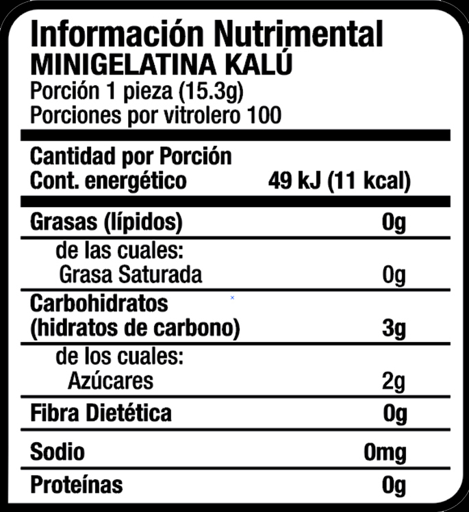 tabla nutrimental minigelatinas vitrolero 100pzas